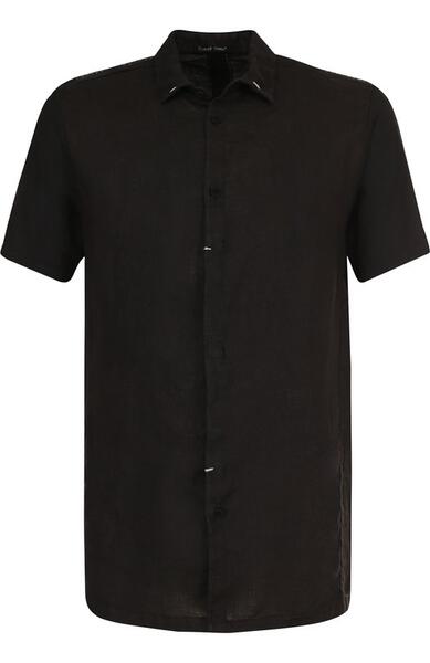 Рубашка с короткими рукавами из смеси льна и хлопка TRANSIT 2649023