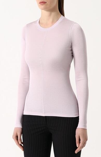 Приталенный шелковый пуловер с круглым вырезом Tom Ford 2645282