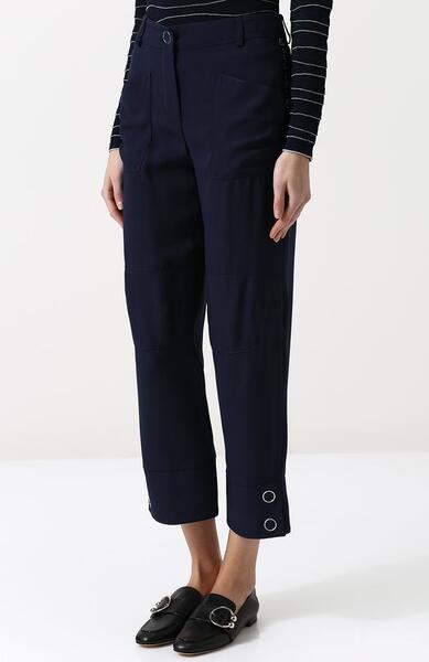 Укороченные однотонные брюки с карманами Giorgio Armani 2643546