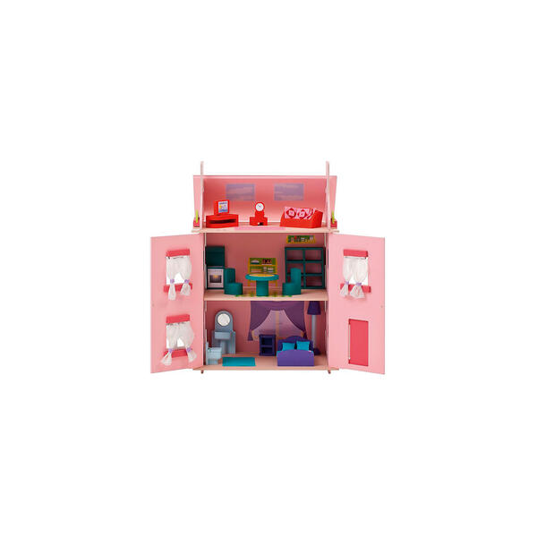 Кукольный домик "Милана" с мебелью, 14 предметов Paremo 4979516