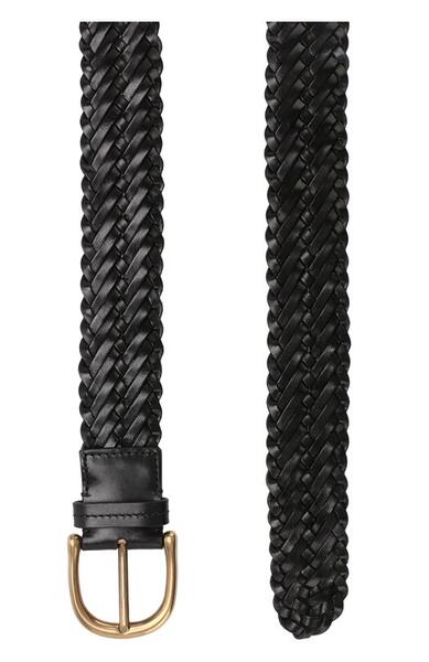 Плетеный кожаный ремень с металлической пряжкой Tom Ford 2642499