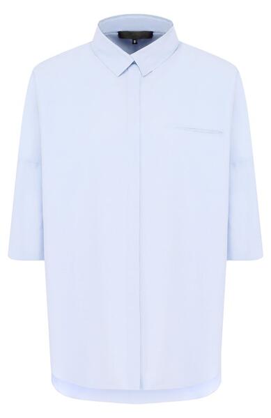 Хлопковая блуза свободного кроя с укороченным рукавом TEGIN 2625924