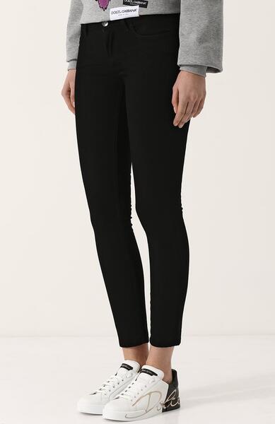 Укороченные джинсы-скинни с контрастной отделкой Dolce&Gabbana 2624046