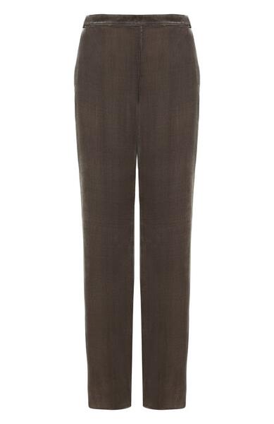 Однотонные бархатные брюки с эластичным поясом St. John 2622461