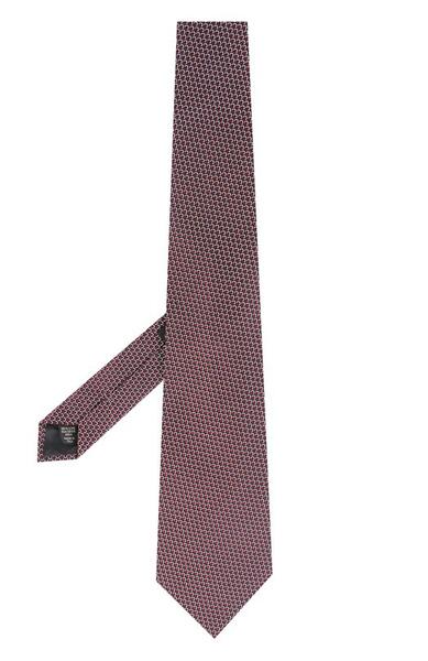 Шелковый галстук с узором Ermenegildo Zegna 2616007