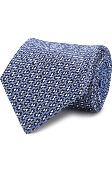 Шелковый галстук с узором Ermenegildo Zegna 2616043