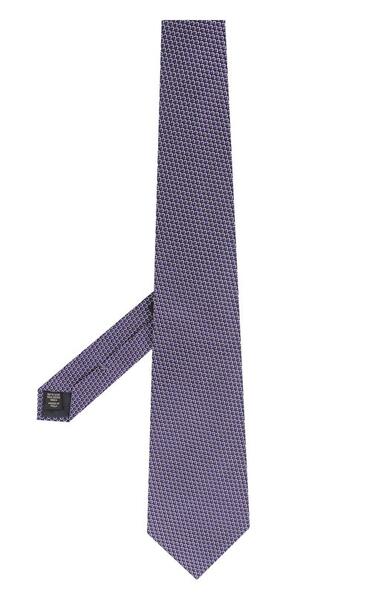 Шелковый галстук с узором Ermenegildo Zegna 2616141