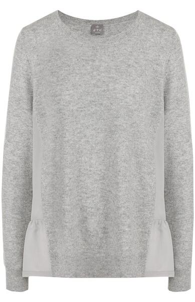 Однотонный кашемировый пуловер с круглым вырезом FTC 2607973