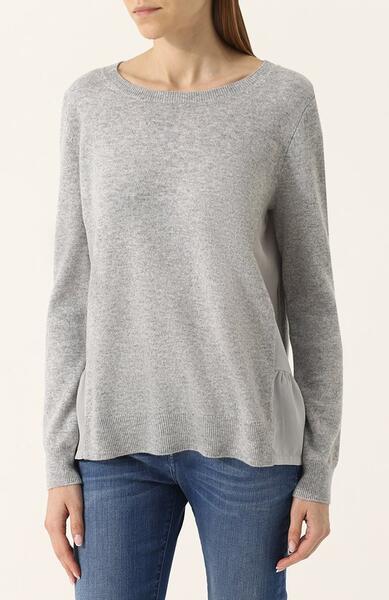 Однотонный кашемировый пуловер с круглым вырезом FTC 2607973