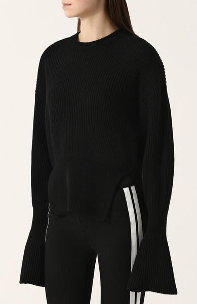 Пуловер из смеси шерсти и кашемира фактурной вязки Alexander Wang 2588244