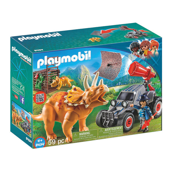 Конструктор Playmobil Вражеский квадроцикл с трицератопсом, 7 деталей PLAYMOBIL® 7190457