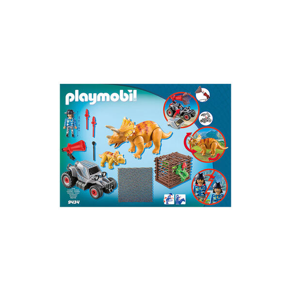 Конструктор Playmobil Вражеский квадроцикл с трицератопсом, 7 деталей PLAYMOBIL® 7190457