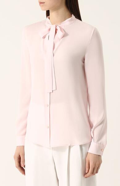 Шелковая блуза с воротником аскот Loro Piana 2583660