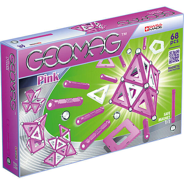 Магнитный конструктор "Pink", 68 деталей Geomag 4870908