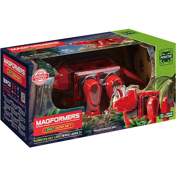 Магнитный конструктор 716002 Dino Cera set, Magformers 6881966