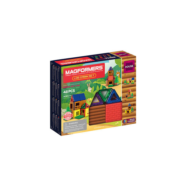 Магнитный конструктор Log cabin set, 48 деталей Magformers 10387675