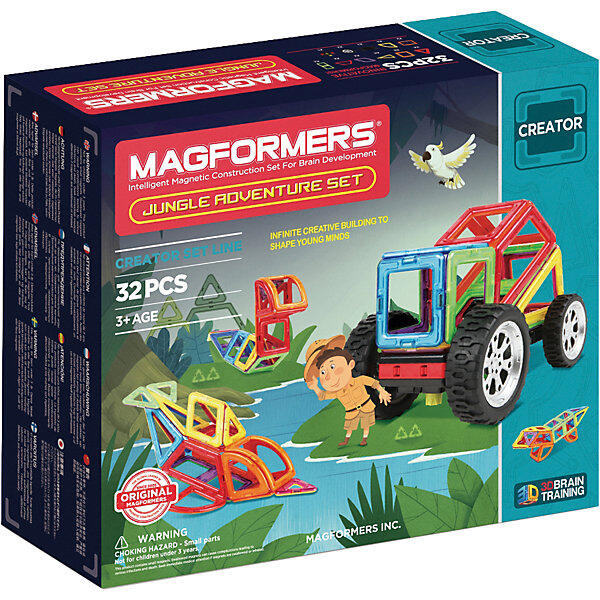 Магнитный конструктор "Adventure Jungle 32 set" Magformers 7221170