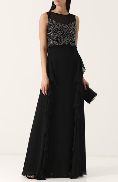 Приталенное платье-макси с декорированным лифом BASIX BLACK LABEL 2570631