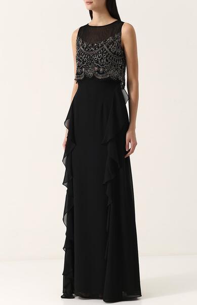 Приталенное платье-макси с декорированным лифом BASIX BLACK LABEL 2570631