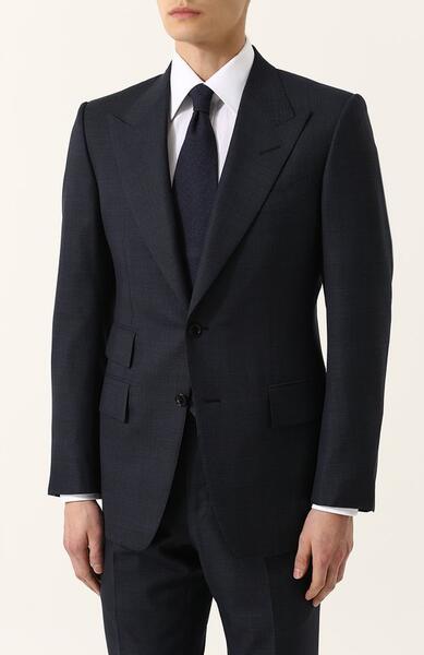 Шерстяной костюм с пиджаком на двух пуговицах Tom Ford 2558902