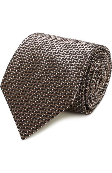 Шелковый галстук с узором Tom Ford 2025869