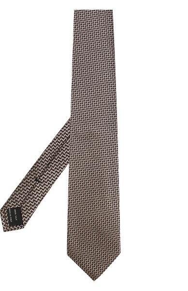 Шелковый галстук с узором Tom Ford 2025869