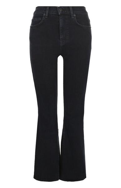 Укороченные расклешенные джинсы с потертостями Proenza Schouler 2530086