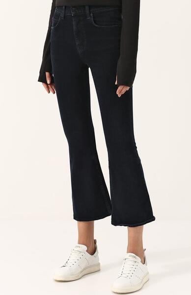 Укороченные расклешенные джинсы с потертостями Proenza Schouler 2530086
