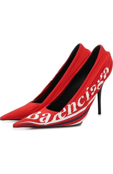 Текстильные туфли Knife с логотипом бренда Balenciaga 2516435