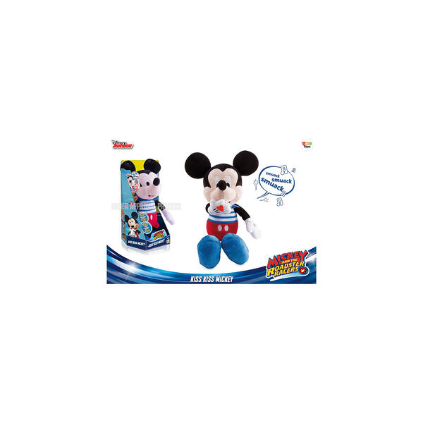 Disney Мягкая игрушка "Микки и весёлые гонки: Поцелуй от Микки" (34 см, интеракт., звук) IMC Toys 6767022