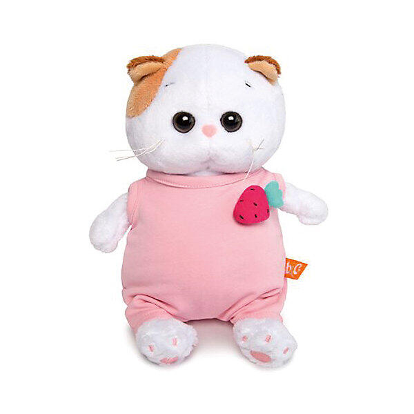 Мягкая игрушка Кошечка Ли-Ли Baby в розовом комбинезоне с клубничкой, 20 см Budi Basa 8577912