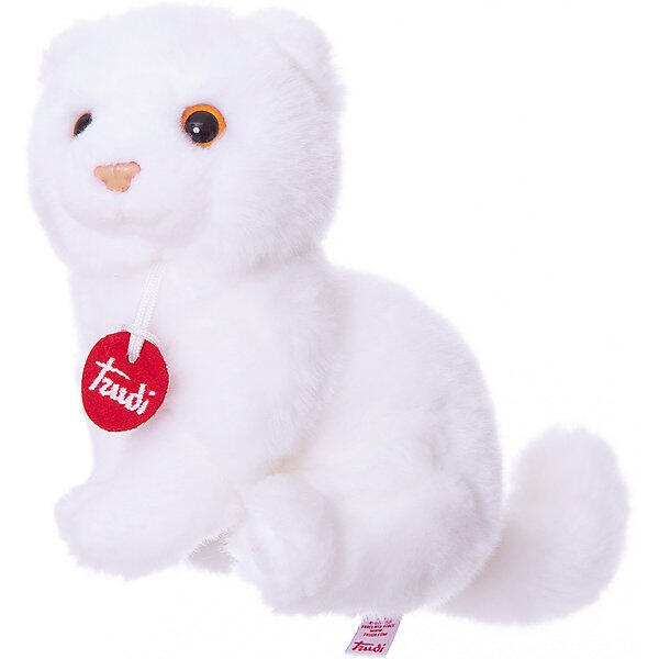 Мягкая игрушка Котёнок Брэд 24 см, белый TRUDI 8420703