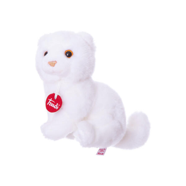Мягкая игрушка Котёнок Брэд 24 см, белый TRUDI 8420703