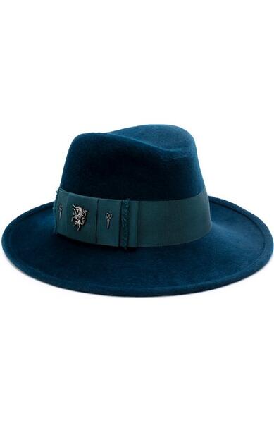 Фетровая шляпа с атласной лентой и брошками Philip Treacy 2488940