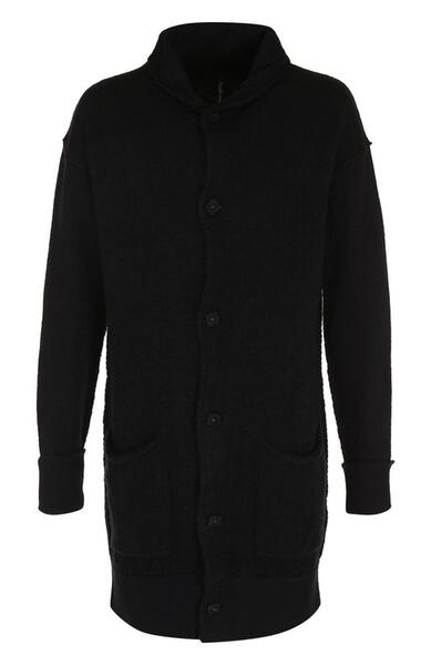 Однобортное шерстяное пальто с шалевым воротником TRANSIT 2477183