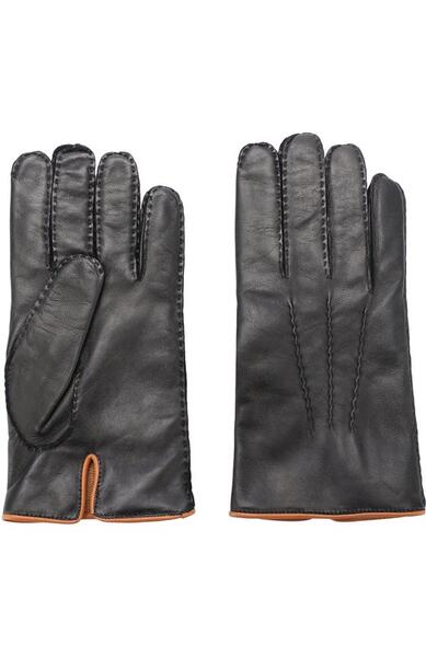 Кожаные перчатки с кашемировой подкладкой Ermenegildo Zegna 2475919