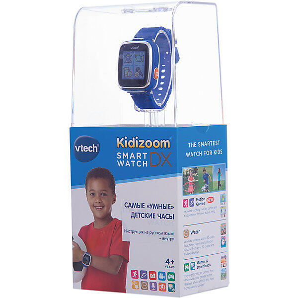 Цифровые часы для детей Kidizoom Smartwatch DX, синие, Vtech 5471076