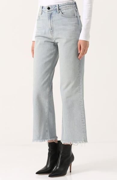 Укороченные расклешенные джинсы с потертостями Denim X Alexander Wang 2465588