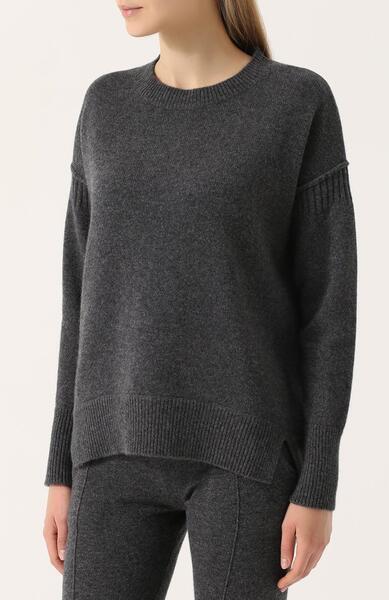 Кашемировый пуловер свободного кроя с круглым вырезом FTC 2464518