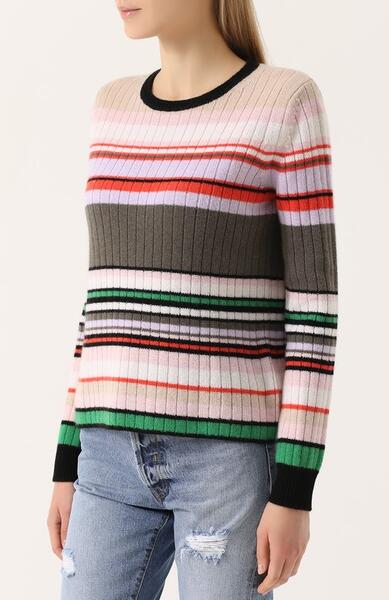 Кашемировый пуловер прямого кроя в полоску FTC 2464496
