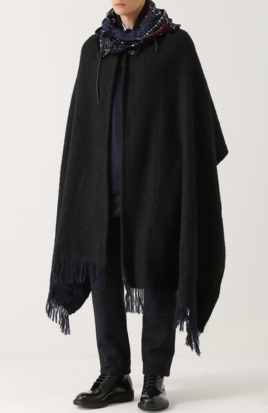 Объемный шерстяной шарф с капюшоном SACAI 2461543