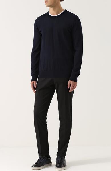 Хлопковые брюки прямого кроя Dolce&Gabbana 2461616