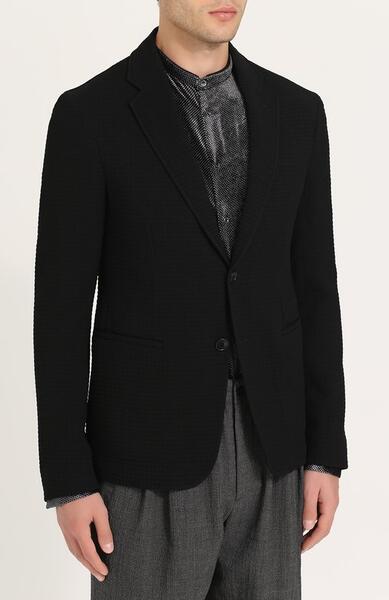 Однобортный шерстяной пиджак Giorgio Armani 2454926