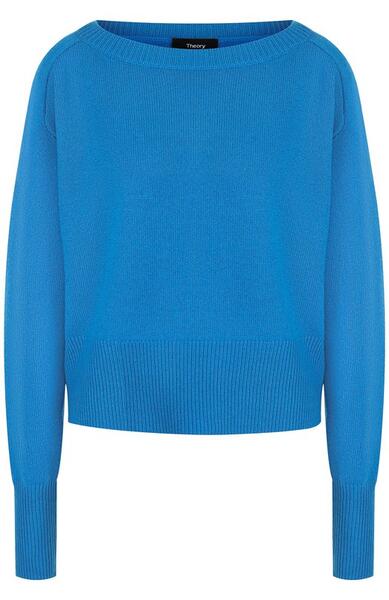 Кашемировый пуловер с вырезом-лодочка Theory 2435184