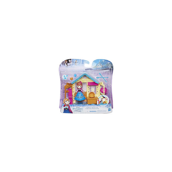 Игровой набор с мини-куклой Disney Princess Холодное сердце "Королевские спальни" Анна со спа салоном Hasbro 10023632