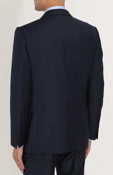 Шерстяной костюм с пиджаком на двух пуговицах Ermenegildo Zegna 2410272