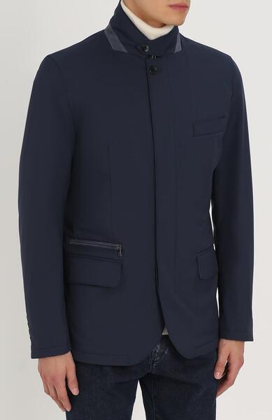 Утепленная куртка на молнии с замшевой отделкой Loro Piana 2385391