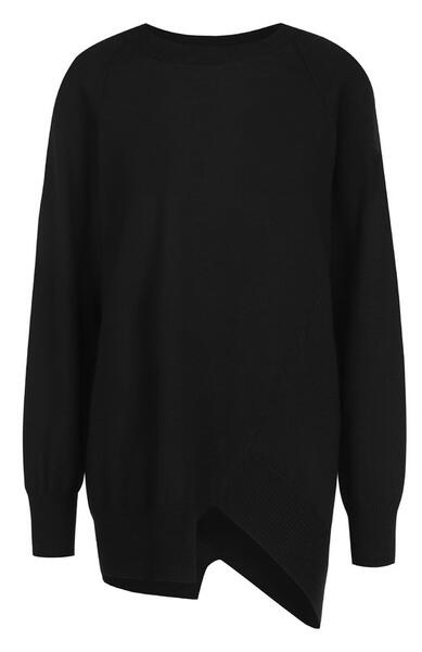 Шерстяной пуловер свободного кроя с круглым вырезом Y3 2327117