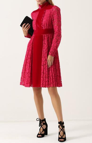Кружевное приталенное платье-миди Valentino 2318830