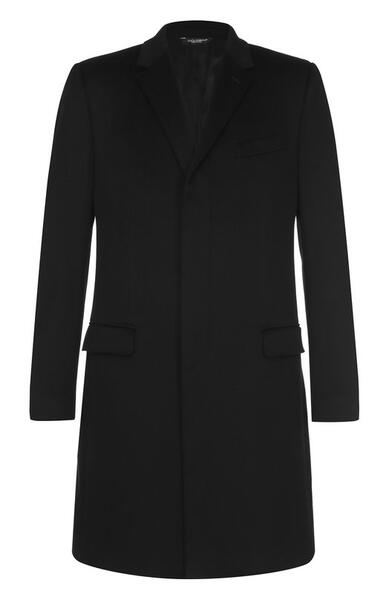 Однобортное пальто из смеси шерсти и кашемира Dolce&Gabbana 2309105